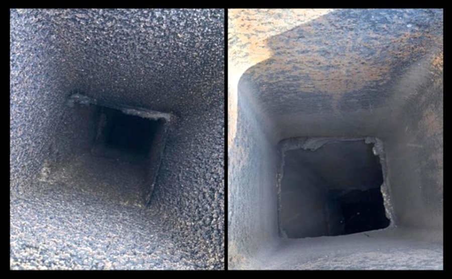 Annapolis chimney after cleaning